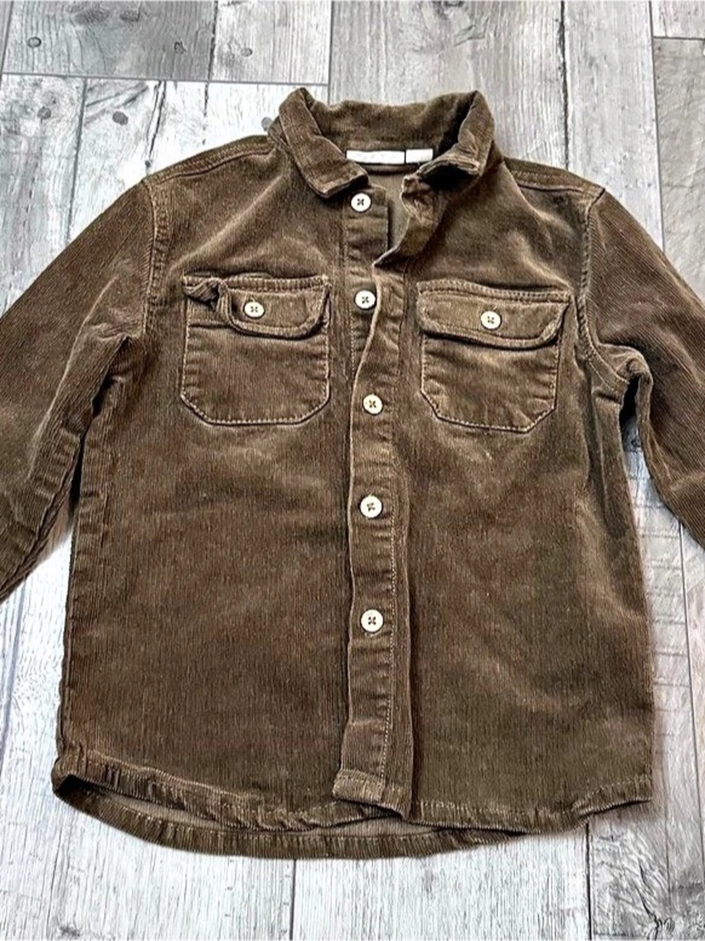Jamie Kay Boys Size 4Y Brown Corduroy Button Down